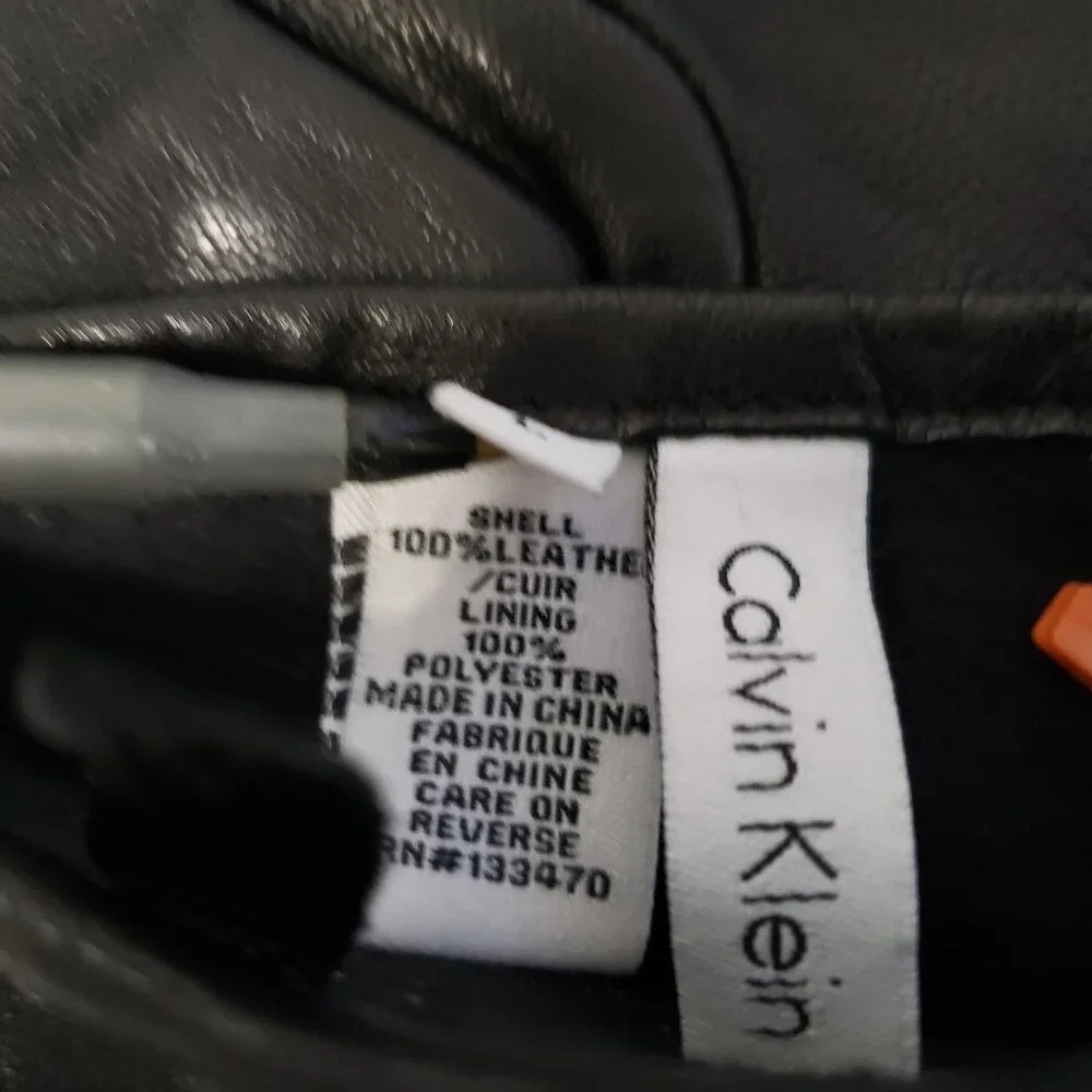 Calvin Klein Leather Gloves